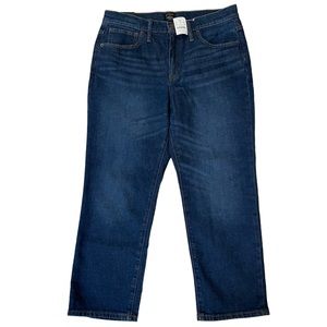 NWT J. Crew essential straight Dark Rinse Jeans 30 Petite